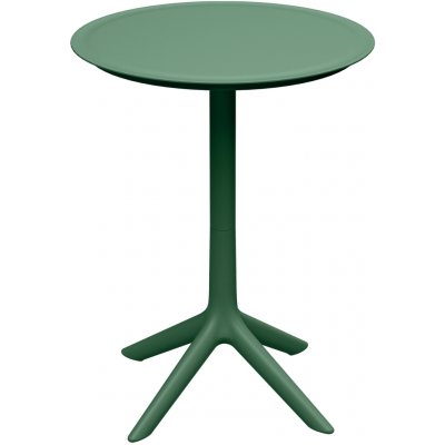 Lazy Momo Výsoký kulatý barový stolek RIMO 570x570x745 mm Tmavě zelená – Hledejceny.cz