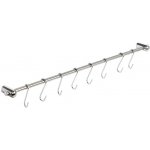 tyč závěs. na kuch. náčiní 54cm + 8 háčků nerez+Fe H – Sleviste.cz