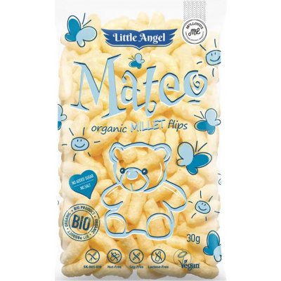 Little Angel BIO Snack Mateo kukuřičné křupky 30 g – Zboží Dáma