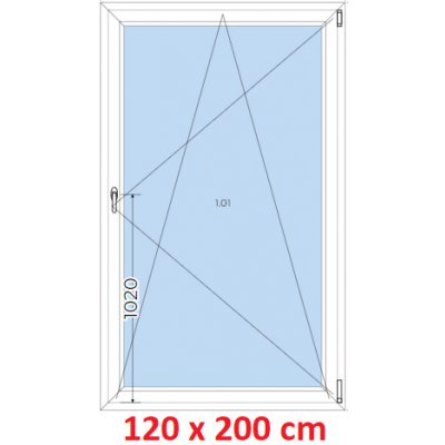 Soft Plastové okno 120x200 cm otevíravé a sklopné – Zboží Mobilmania