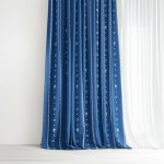 Goldea bavlněný závěs - na mú dušu na modré 280x150 cm – Hledejceny.cz