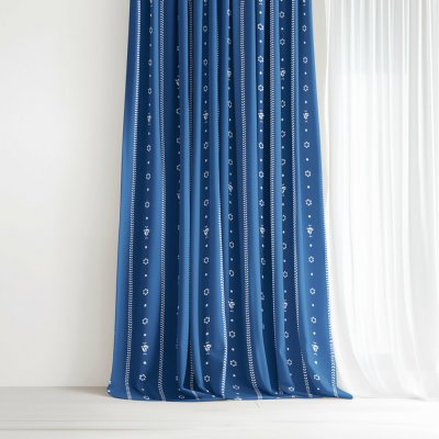 Goldea bavlněný závěs - na mú dušu na modré 280x150 cm – Hledejceny.cz