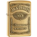 Zippo benzínový JACK DANIEL 24146’S LABEL BRASS EMBLEM – Hledejceny.cz