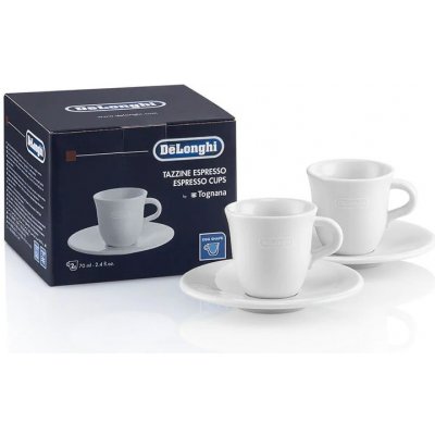 DeLonghi Porcelánový šálek espresso 2 x 70 ml – Zboží Mobilmania