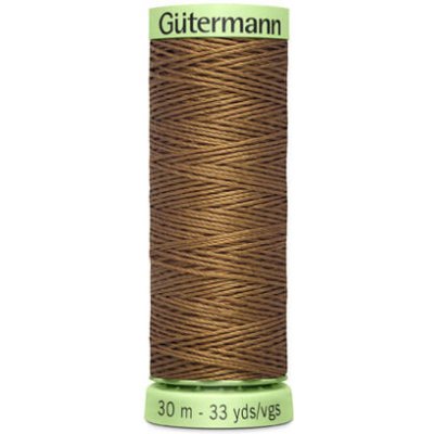 Nit PES Gütermann JEANS - extra silná 30 (30m) barva 124 - hnědá – Zboží Dáma