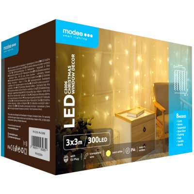 Vánoční světýlka hvězdičky na stromeček Modee 3m teplá barva 110 LED ML-C3005 – Hledejceny.cz