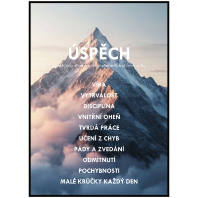 Jen tak z lásky Motivační plakát - Úspěch Rozměr plakátu: A4 (21 x 29,7 cm) – Zboží Dáma