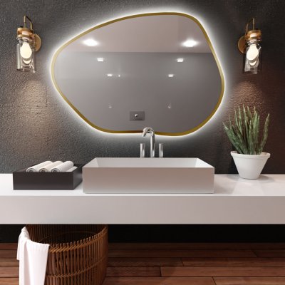 Baltica Design Bright Stain 90x64 cm zlatá 5904107919157 – Hledejceny.cz