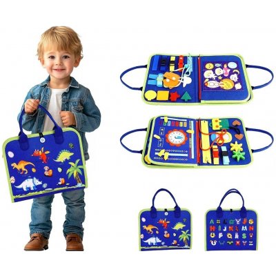 2Kids Toys Senzorická busy kniha Dinosauři 4 – Zboží Dáma