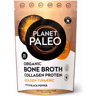 Planet Paleo BIO Sušený hovězí vývar s kurkumou 225 g – Zboží Dáma