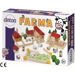 Detoa Dřevěná stavebnice Farma – Zboží Živě