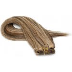 Clip in vlasy 30cm Remy pravé lidské 100g - tmavý melír – Sleviste.cz