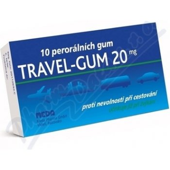 TRAVEL GUM POR 20MG GUM MND 10