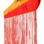 Šňůrková záclona Curtain 100x200 cm červená