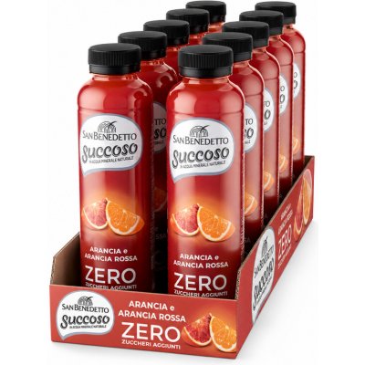 San Benedetto Succoso Zero pomeranč a krvavý pomeranč 12 x 0,4 l – Zboží Dáma