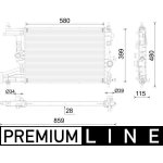 Chladič vody pro motor MAHLE ORIGINAL CR 2116 000P (CR2116000P) | Zboží Auto