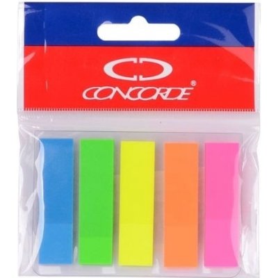 Záložky samolepicí neonové 12x48 mm (5 barev po 20 l.) – Hledejceny.cz