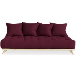 Sofa Senza by Karup 90*200 cm natural + futon bordeaux 710
