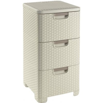 CURVER STYLE 3x14L Zásuvka 33x38x59,5cm krémová 06604-885 – Sleviste.cz