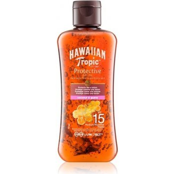 Hawaiian Tropic Protective voděodolný ochranný suchý olej na opalování  Coconut & Guava SPF15 100 ml od 151 Kč - Heureka.cz