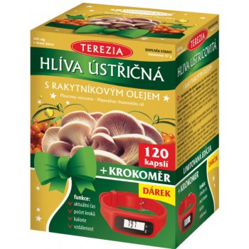 Terezia Company Hlíva ústřičná s rakytníkovým olejem 120 kapslí + krokoměr