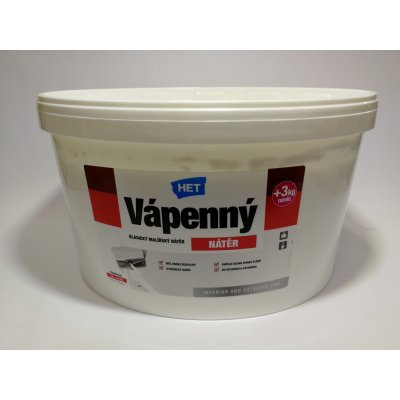 Het s.r.o. Vápno na bílení 12 +3kg – Hledejceny.cz