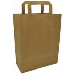 Papírová taška hnědá ploché ucho – Zboží Dáma