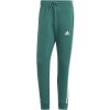 Pánské tepláky adidas Essentials Fleece Tapered Cuff 3-Stripes Joggers Green