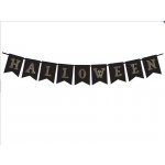Banner Halloween ČERNÝ 20x175 cm – Zboží Dáma
