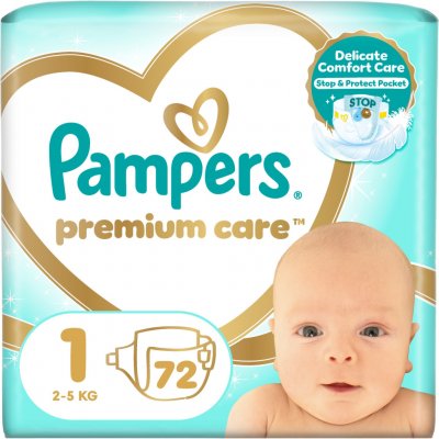 Pampers Premium Care 1 72 ks – Sleviste.cz