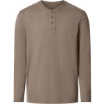 esmara Men pánské triko s dlouhými rukávy světle hnědá – Zboží Dáma