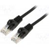 síťový kabel Lanberg PCU6-10CU-0300-BK Patch, U/UTP, 6, lanko, Cu, LSZH, 3m, černý
