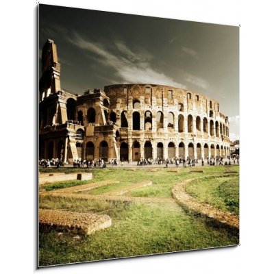 Obraz 1D - 50 x 50 cm - Colosseum in Rome, Italy Koloseum v Římě, Itálie – Zbozi.Blesk.cz