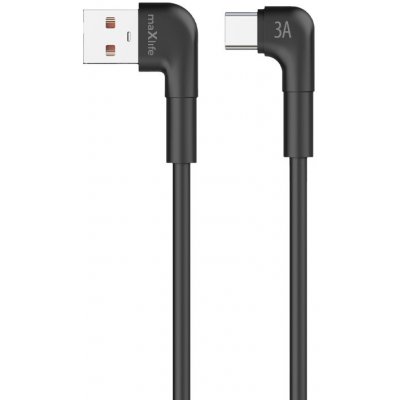 Maxlife MXUC-09 datový USB / USB-C se zahnutými konektory 2m černý – Zboží Živě