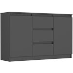 Framire Komoda antracit 120 x 76 x 33 cm R-120-S3 – Hledejceny.cz