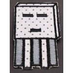 Nažehlovací záplata - Minecraft Ghast - Ďas - rozměr 8 cm x 4,5 cm – Zboží Dáma