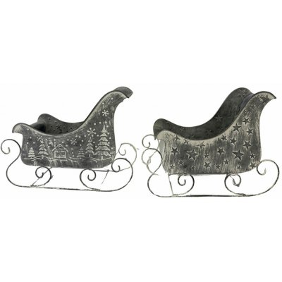 Boltze Sáně Salome, šedá, různé druhy, 36 x 13,5 x 28 cm – Hledejceny.cz