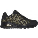 Skechers Uno Metallic Love black/gold černá – Zboží Dáma
