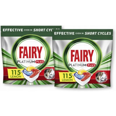 Fairy Platinium Kapsle do myčky Plus All In One Citron 115 ks – Hledejceny.cz