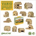 Dřevěná stavebnice Walachia VARIO MASSIVE mini 91 dílů (8594036430310)