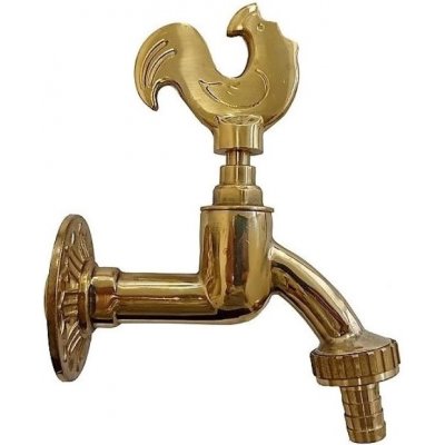 Mosazný kohoutek s motivem KOHOUTA 1/2 – HobbyKompas.cz