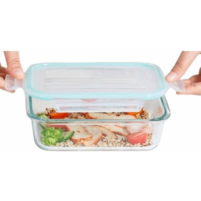 Orion Skleněná zapékací miska krabička na oběd a svačiny zelená 1,5l – Hledejceny.cz