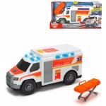 Dickie Auto bílá ambulance sanitka set s nosítky na baterie Světlo Zvuk – Zboží Mobilmania