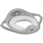 Maltex Redukce na WC s úchyty měkká The Nature Buddies Medvěd Grey – Zboží Dáma