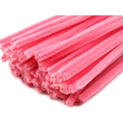 Chlupaté drátky na tvoření Ø6 mm délka cca 30 cm - růžová neon (20 ks) – Hledejceny.cz