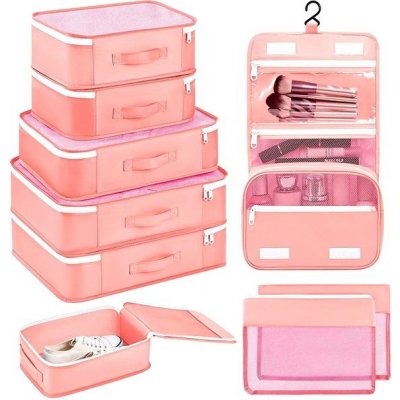 Kufryplus Cestovní organizéry SN1525 lososové – Zboží Mobilmania