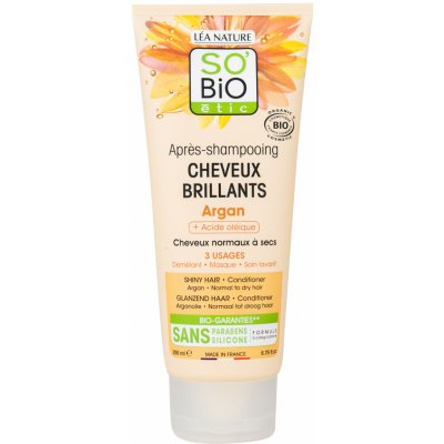 SO’BiO étic Kondicionér argan pro lesk pro normální až suché vlasy BIO 200 ml – Zboží Mobilmania