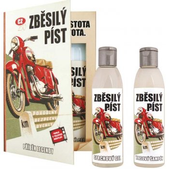 Bohemia Gifts & Cosmetics Kniha Retro motorka sprchový gel 200 ml + šampon 200 ml dárková sada