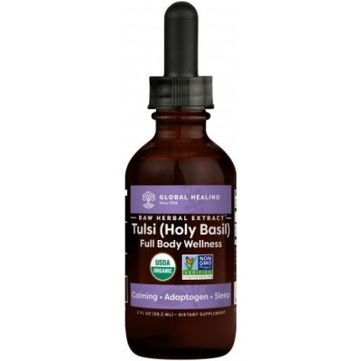 Global Healing RAW extrakt z bazalky posvátné TULSI 59,2 ml – Hledejceny.cz