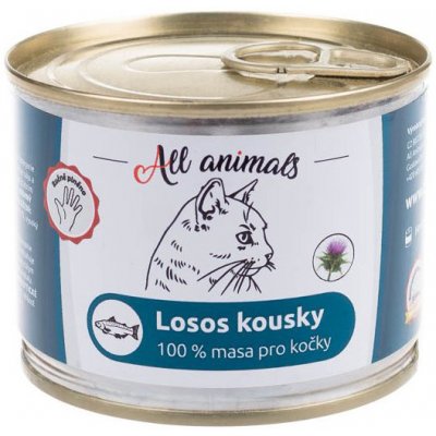 All Animals Cat losos kousky 0,2 kg – Zboží Mobilmania